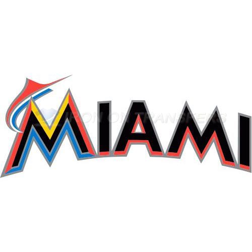 Miami Marlins Iron-on Stickers (Heat Transfers)NO.1686